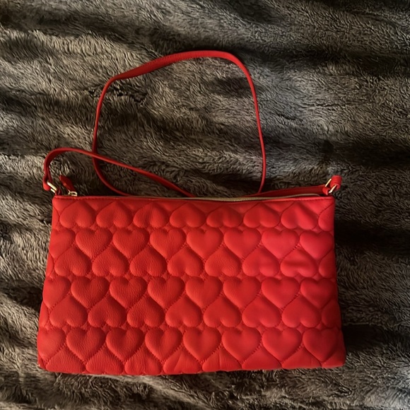 Betsey Johnson Handbags - Betsey Johnson Red Hearts Crossbody‎ Purse Bag New Without tags